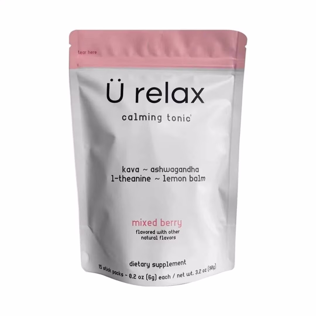 U Relax Calming Tonic- 15 Packets MIXED BERRY Flavor Relax Calming Drink